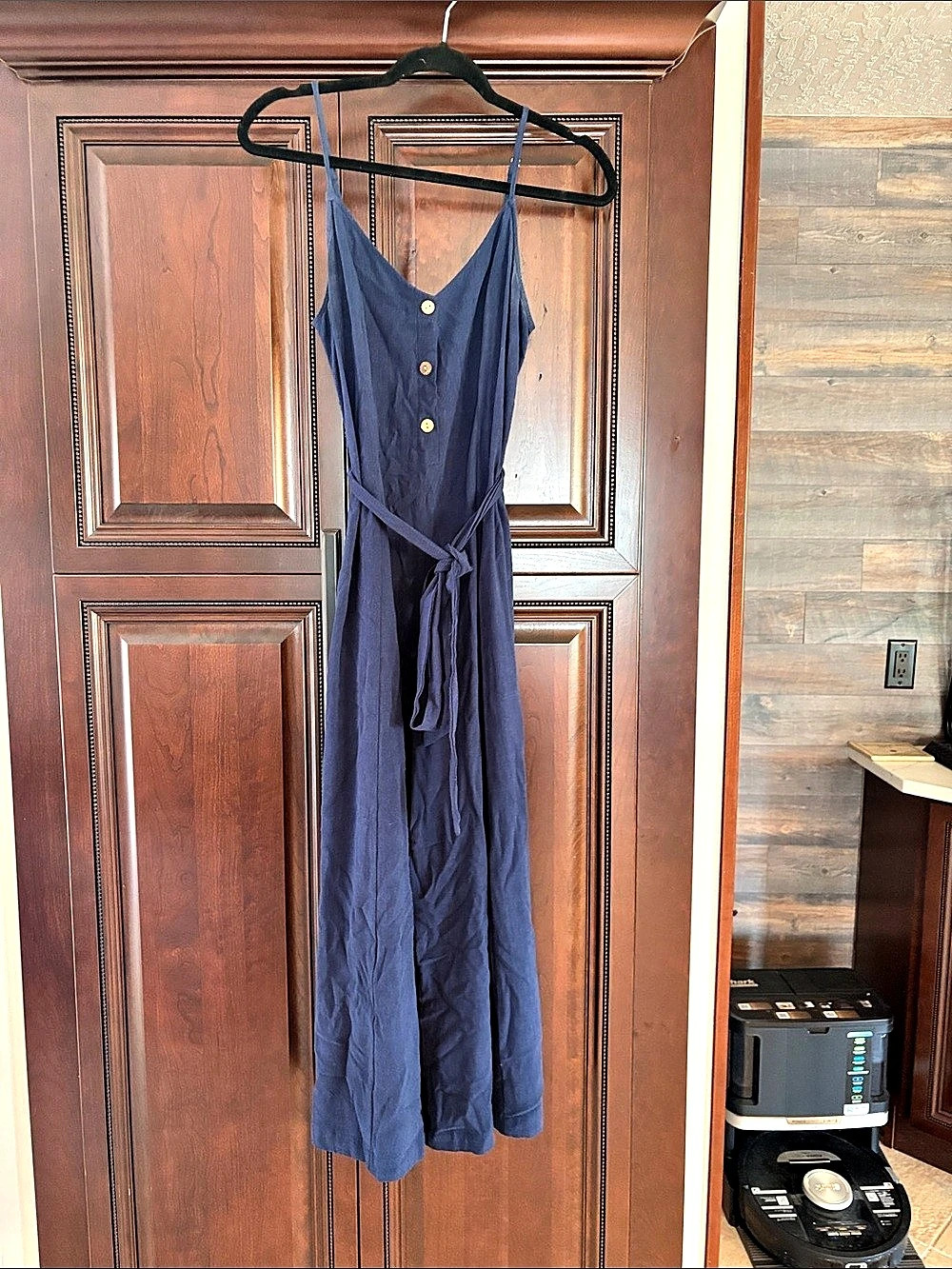 Anarress Spaghetti Strap Maxi Dress in Blue Size Small Like New